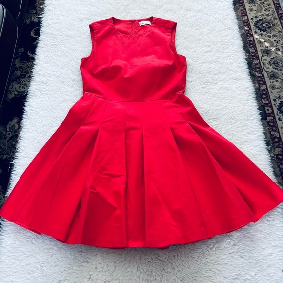 RED Valentino Dresses & Skirts - RED Valentino RN# 43835  Red Pleated Dress size EU 38 US XS-S